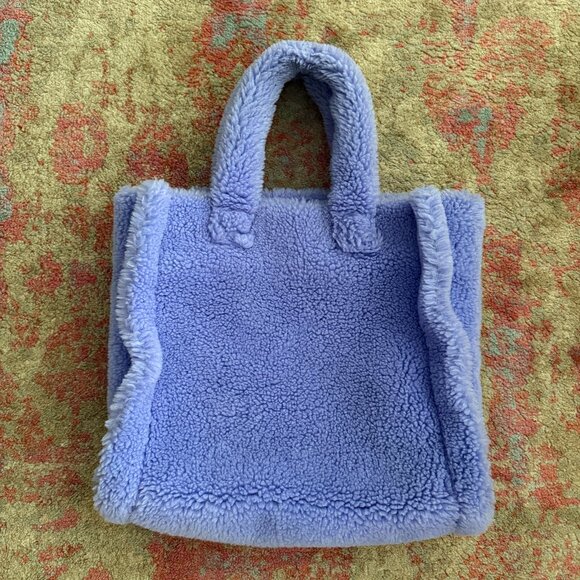 Stand Studio Handbags - Stand Studio Purple Teddy Shopper Bag